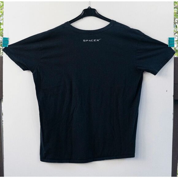 Space X American‎ Flag Falcon Rocket Launch Graphic T-Shirt Black Size XL - Picture 5 of 5